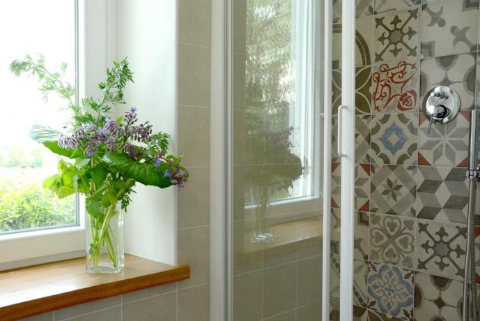 Bagno con box doccia affittacamere vicino Roma