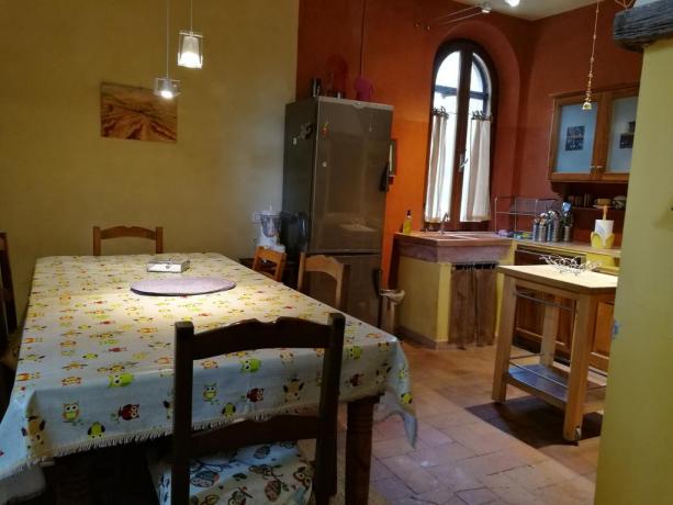 Sala colazioni del B&B in Toscana