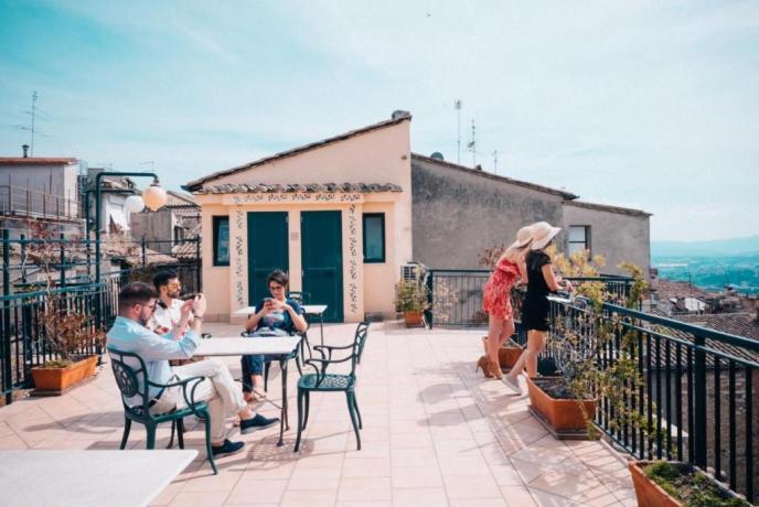 hotel terrazza panoramica centro storico Perugia 