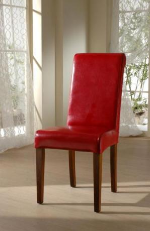 Sedia Boston Ecopelle - Rosso