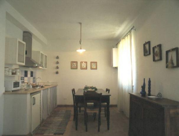 Cucina attrezzata con ampio salone
