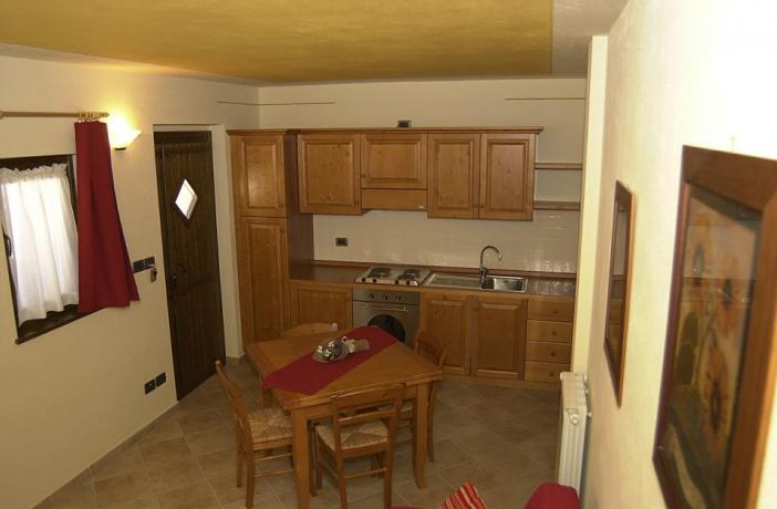 Cucina Appartamento Stella Alpina
