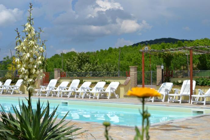 Piscina esterna agriturismo ideale per coppie