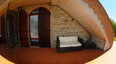Patio esterno privato appartamenti a Gubbio