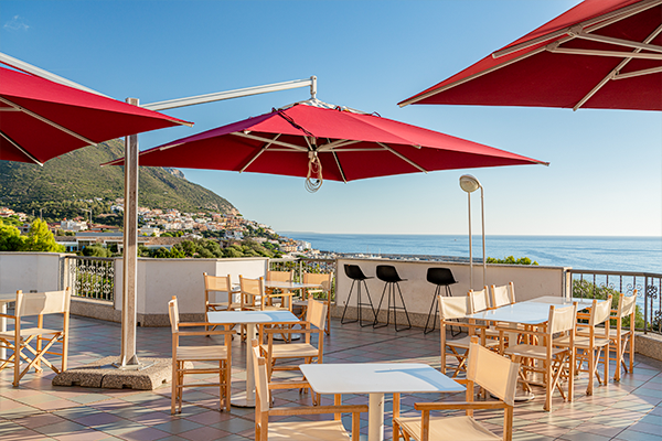 Bar terrazza panoramica sul mare villaggio Sardegna 