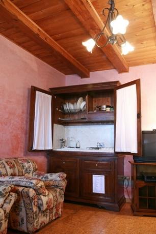 Soggiorno con cucina