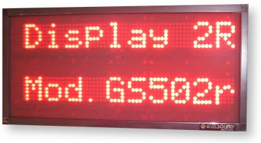 Display a led con scritta scorrevole