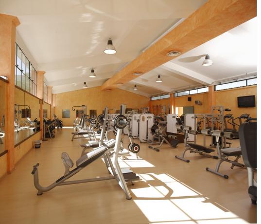 Palestra dell'albergo ideale per ritiri