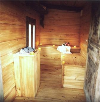 Interno sauna Baita Forlì