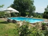 Swimming pool in a green area