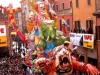 Tha parade of floats and wagons of the carneval