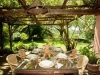 Tables in the garden