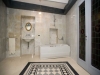 Bagno con vasca idromassaggio in suite Liberty