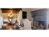 Detail of an apartment with fireplace