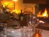 Atmosfera romantica con camino