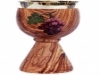 Calice in legno d'olivo, articoli per la Chiesa
