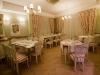 Elegante sala ristorante all'interno dell'albergo