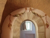Paintings on the wall of the arch