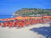 Spiaggia con ombrelloni Santa Maria di Ricadi