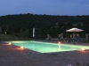Detail of the swimming pool by night