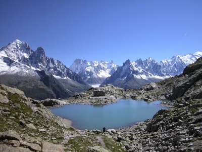 valley in Chamonix, houses and cottages