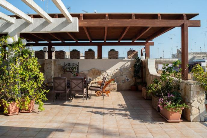 Terrazza per solarium in B&B a Lecce