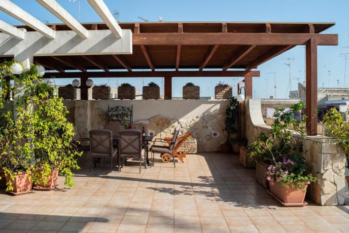 Terrazza per solarium in B&B a Lecce 