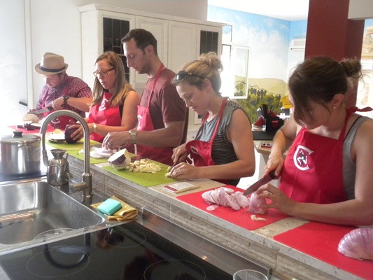 lezioni di cucina direttamente in struttura