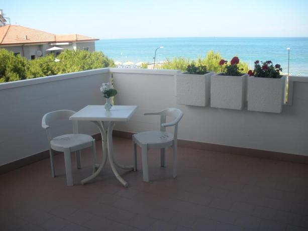 Balcone vista mare appartamento a Silvi Marina