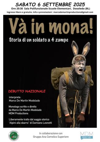 VA IN MONA! Storia di un soldato a 4 zampe! - A DOSOLEDO (BL)