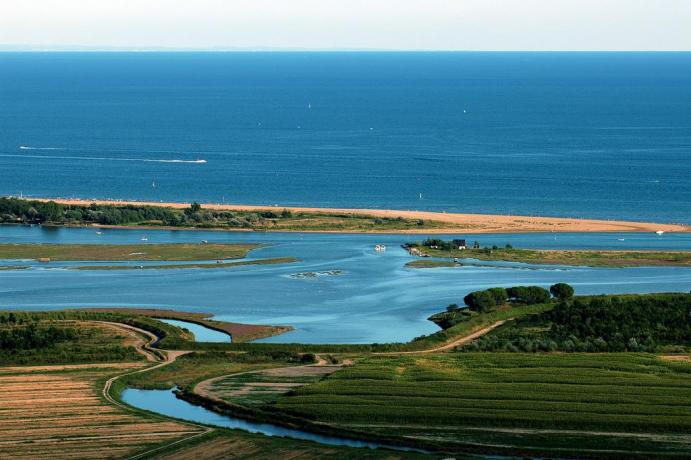 Vista panoramica della Laguna Veneta 