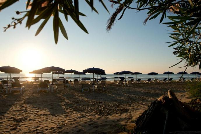 Spiaggia privata albergo 5 stelle a Vieste