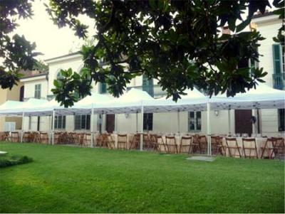 Gazebo alluminio apertura rapida per albergo agriturismo