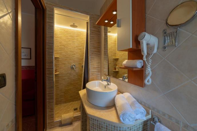 Bagno camera con Phon in B&B a Lecce