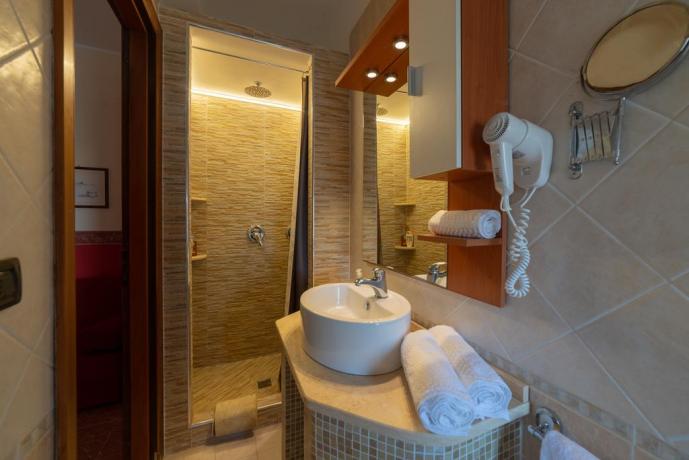 Bagno camera con Phon in B&B a Lecce 