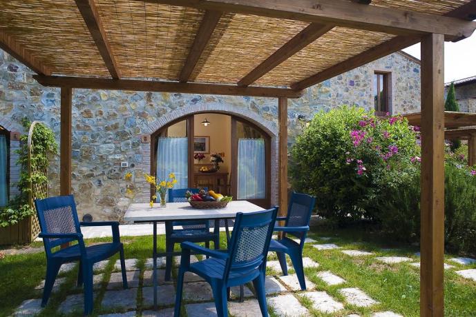 casole d'elsa residence con Gazebo attrezzati e barbecue 