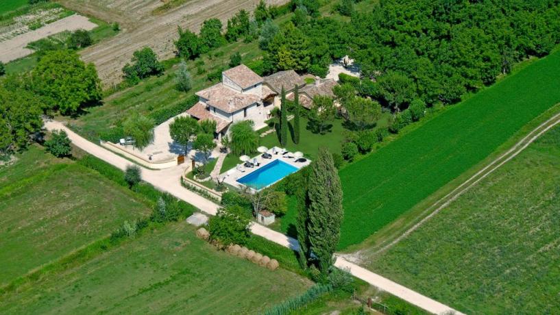 Vista panoramica dall'alto Country House a Ferentillo 