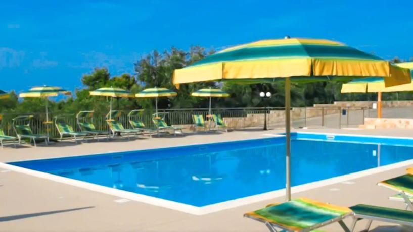 Piscina con solarium Hotel 3 stelle Rodi-Garganico-Puglia 