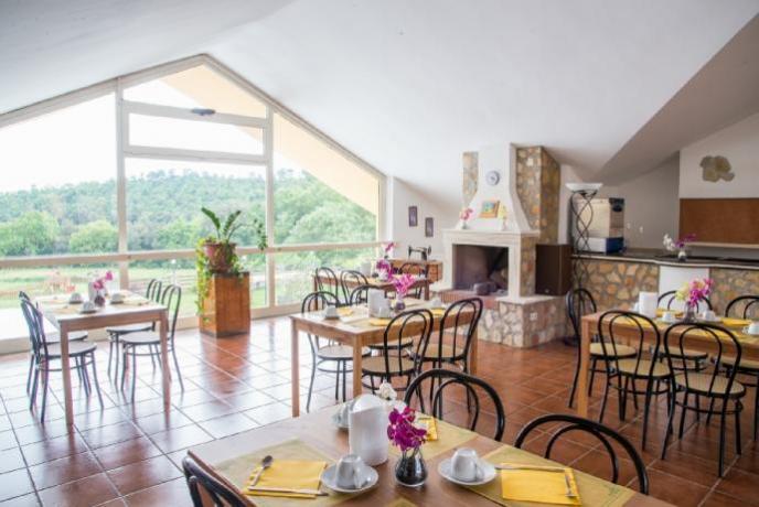 Sala ristorante in Agriturismo vicino Roma 