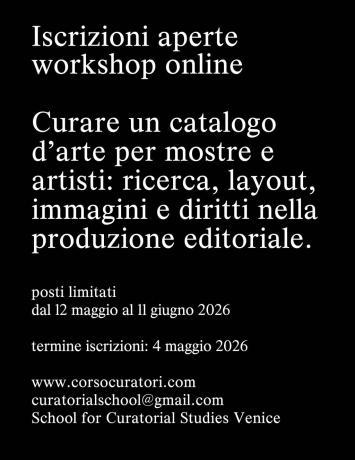Progettare il catalogo di una mostra d’arte - corso online