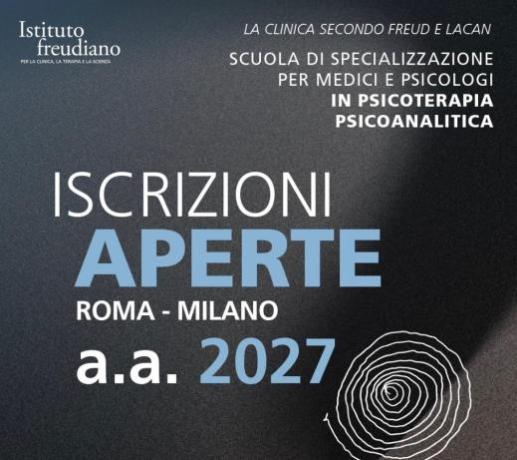 Iscrizioni aperte all'Istituto freudiano di Roma a.a. 2027