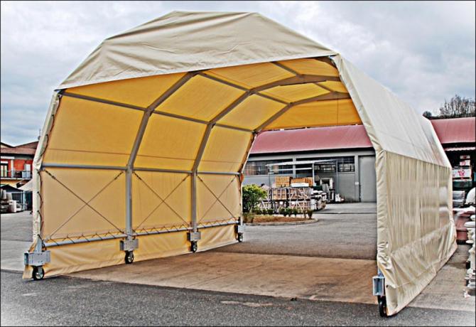 copertura a tunnel in pvc