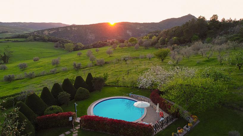 Tramonto dalla villa