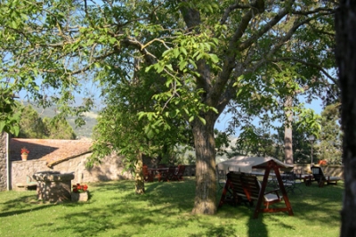 Giardino attrezzato in campagna