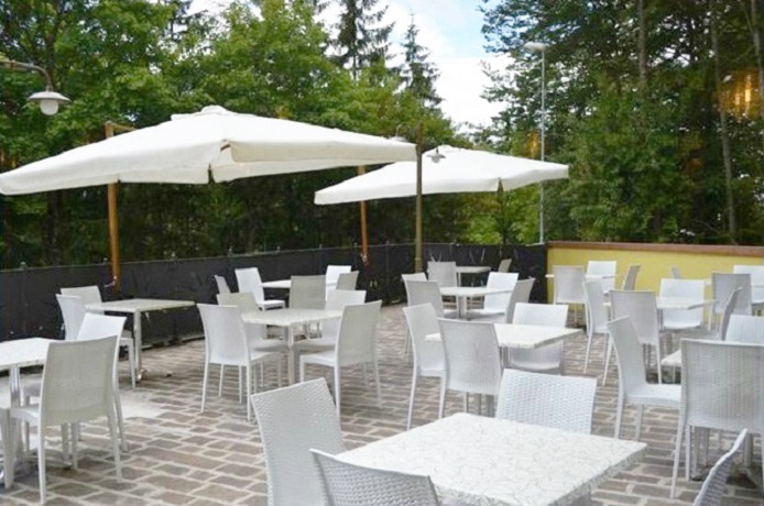 Ristorante esterno sul Verghereto, in Emilia Romagna