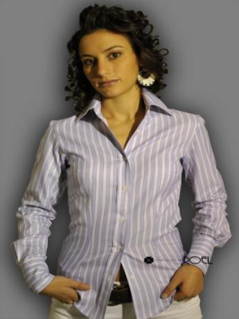Camicia donna maniche lunghe modello slim