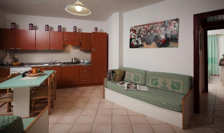 Cucina Appartamento Villa Sa Prama vicino Cala Ginepro