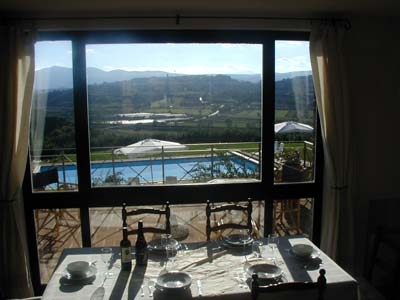 Panoramic view from the restaurant