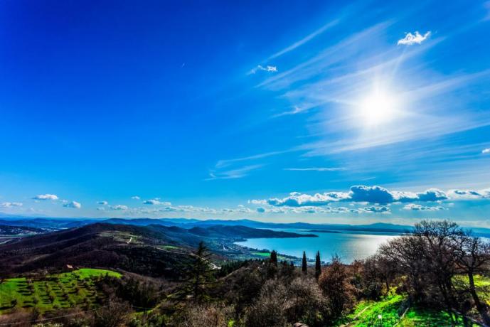Vacanza con splendida vista sul Lago Trasimeno