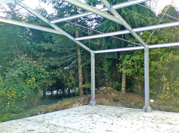 struttura in acciaio prefabbricata